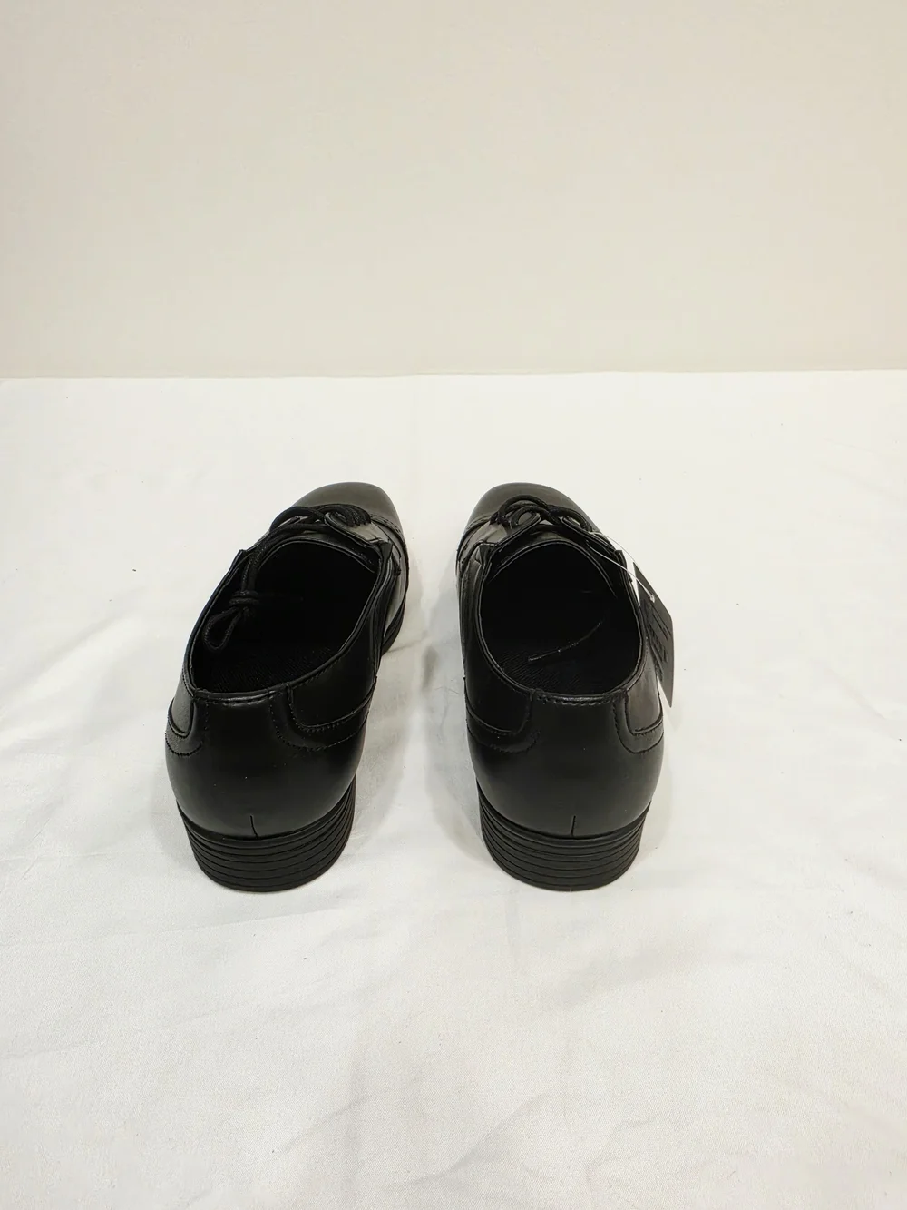 Stafford Black Dane Jr. Cap-Toe Lace-Up Dress Oxfords